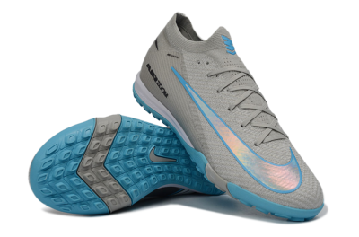 Nike Air Zoom Mercurial Vapor 16 Elite TF Football Shoes - Gray/Sky Blue/Sea Foam