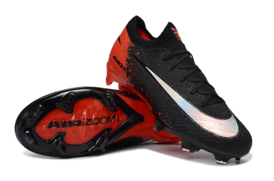 Nike Air Zoom Mercurial Vapor 16 Elite FG Football Boots - Black/Fiery Red/Glossy Black