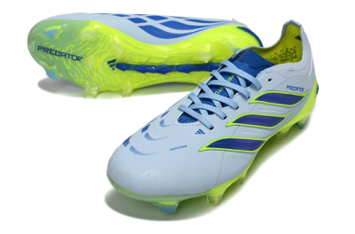 Adidas Predator 26 Elite FG Football Boots - Blue/Electric Lime/Azure