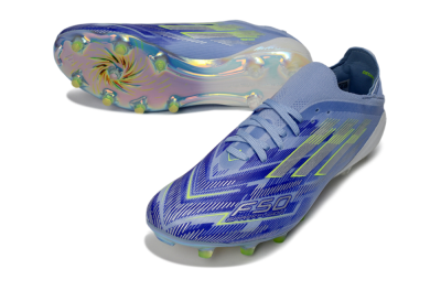 Adidas F50 Elite FG Football Boots - Blue/Electric Green/Silver