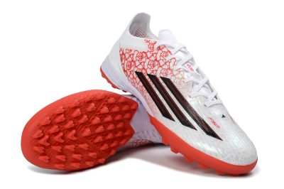Adidas F50 Pro TF Football Shoes - White/Coral Red/Crimson