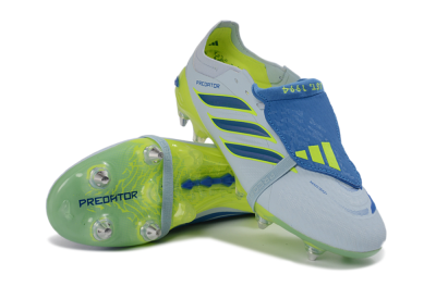 Adidas Predator 26 Elite Fold-Over Tongue SG Football Boots - Blue/Electric Green/Light Blue