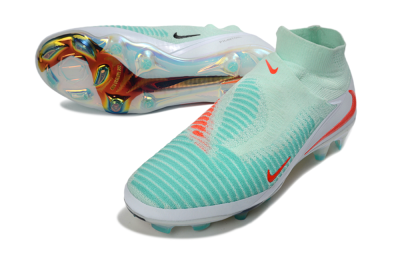 Nike Phantom 6 Elite High FG Football Boots - Aqua/Coral Burst/Luminous White