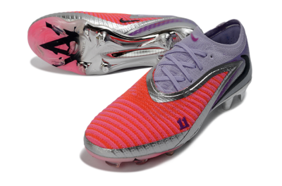 Nike Phantom 6 Elite Low FG Football Boots - Pink/Vibrant Coral/Metallic Silver
