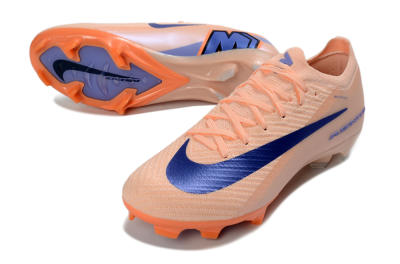 Nike Air Zoom Mercurial Vapor 16 Elite FG Football Boots - Peach/Coral Bliss/Navy Blue