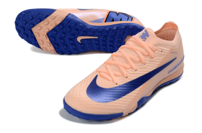 Nike Air Zoom Mercurial Vapor 16 Elite TF Football Shoes - Peach/Electric Blue/Soft Coral