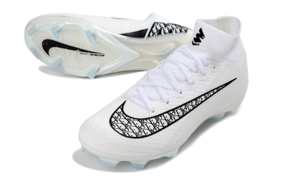 Nike Air Zoom Mercurial Superfly 10 Elite FG Football Boots - White/Black/Blue