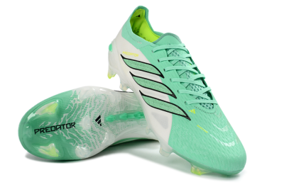 Adidas Predator 26 Elite FG Football Boots - Aqua/Lime Green/Black