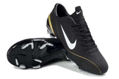 Nike Mercurial Vapor R9 FG Football Boots - Black/Gold Accent/White Detail