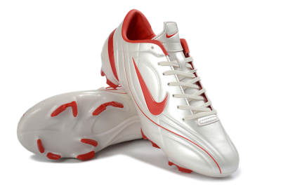Nike Mercurial Vapor R9 FG Football Boots - White/Fiery Red/Sleek Silver