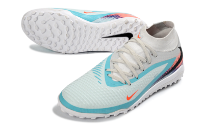 Nike Phantom 6 Elite High TF Football Shoes - Turquoise/Coral/White