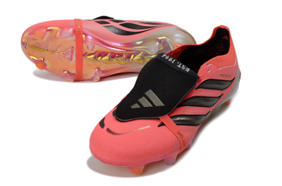 Adidas Predator 26 Elite Fold-Over Tongue FG Football Boots - Pink/Electric Pink/Black