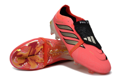Adidas Predator 26 Elite Fold-Over Tongue FG Football Boots - Pink/Neon Pink/Gold