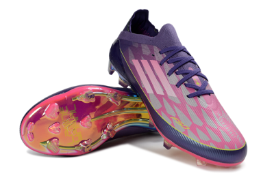 Adidas F50 Elite FG Football Boots - Purple/Vibrant Pink/Rainbow Gradient