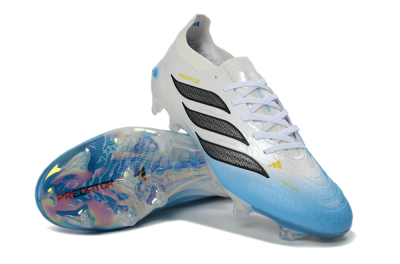 Adidas Predator 26 Elite FG Football Boots - Blue/Ice Blue/White Pearl