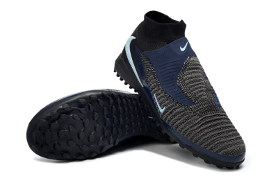 Nike Phantom 6 Elite High TF Football Shoes - Black/Navy Blue/Dark Gray