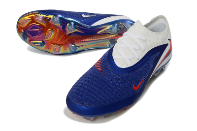 Nike Phantom 6 Elite Low FG Football Boots - Blue/Electric Blue/Fiery Orange