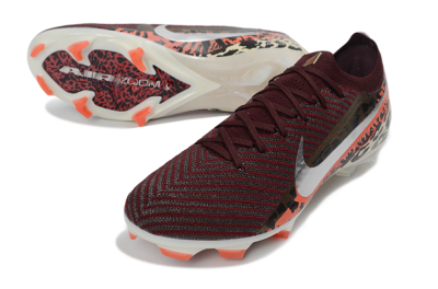 Nike Air Zoom Mercurial Vapor 16 Elite FG Football Boots - Burgundy/Coral Red/Black Pattern