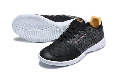 Nike Lunar Gato 2 IC Football Shoes - Black/Charcoal Gray/Flame Orange