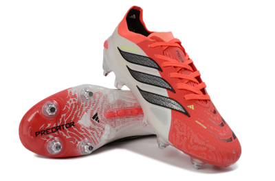 Adidas Predator 26 Elite SG Football Boots - Red/Electric Coral/Black