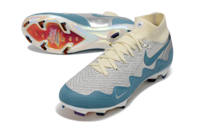 Nike Air Zoom Mercurial Superfly 10 Elite FG Football Boots - Blue/Sky Blue/Soft Cream