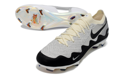 Nike Air Zoom Mercurial Vapor 16 Elite FG Football Boots - White/Light Gray/Metallic Silver