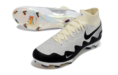 Nike Air Zoom Mercurial Superfly 10 Elite FG Football Boots - White/Metallic Silver/Champagne