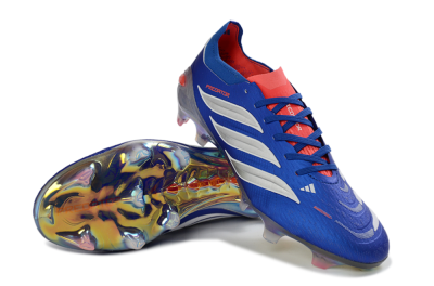 Adidas Predator 26 Elite FG Football Boots - Blue/Electric Blue/Fiery Red