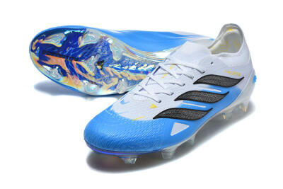 Adidas Predator 26 Elite FG Football Boots - Blue/Sky Blue/Steel Grey