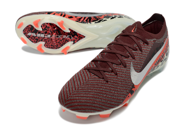 Nike Air Zoom Mercurial Vapor 16 Elite FG Football Boots - Maroon/Fiery Red/Muted Ivory