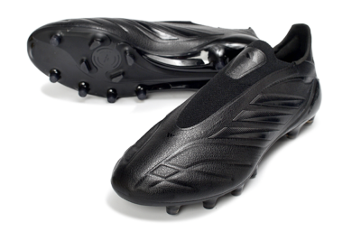 Adidas Copa Pure 4 Elite Laceless FG Football Boots - Black/Midnight Black/Stealth Black