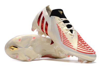 Adidas Predator Edge.1 Low FG Football Boots - White/Red