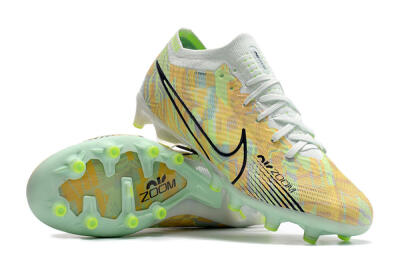Nike Air Zoom Mercurial Vapor 15 Elite AG Football Boots - White/Green/Orange
