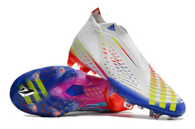 Adidas Predator FIFA World Cup Qatar 2022 Edge+ FG Football Boots - White/Red/Blue