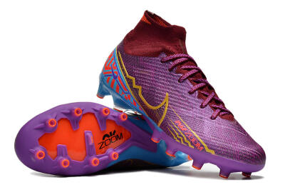 Nike Air Zoom Mercurial Superfly 9 Elite AG Football Boots - Red/Gold/Blue