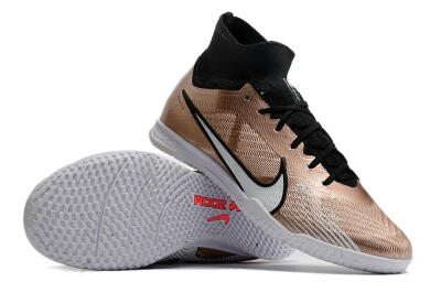 Nike Mercurial Superfly 9 Elite IC Football Shoes - Gold/Black/White
