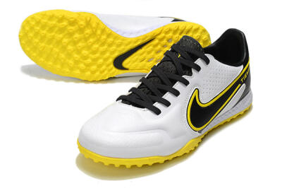Nike React Tiempo Legend 9 Pro TF Football Shoes - White/Black/Yellow