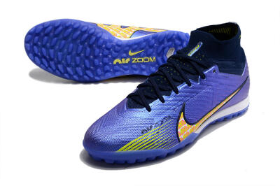 Nike Air Zoom Mercurial Superfly 9 Elite TF Football Shoes - Blue/Green/Yellow