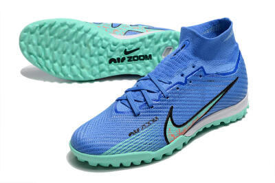 Nike Air Zoom Mercurial Superfly 9 Elite TF Football Shoes - Blue/Green/Black