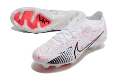 Nike Air Zoom Mercurial Vapor 15 Elite FG Football Boots - White/Pink/Black