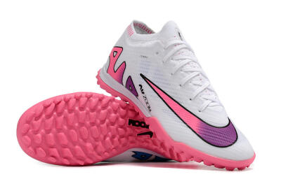 Nike Mercurial Vapor 15 Elite TF Football Shoes - White/Pink