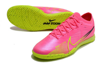 Nike Air Zoom Mercurial Vapor 15 Elite IC Football Shoes - Pink/Green/Black
