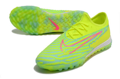 Nike React Phantom GX Pro TF Football Shoes - Green/Pink