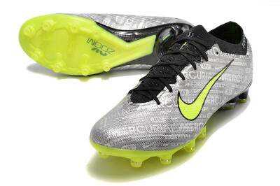 Nike Air Zoom Mercurial Vapor 15 Elite AG Football Boots - Silver/Green/Black