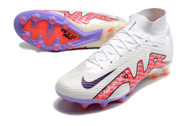 Nike Air Zoom Mercurial Superfly 9 Elite AG Football Boots - White/Pink