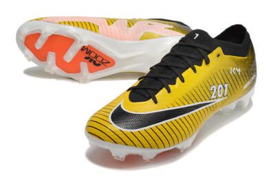 Nike Air Zoom Mercurial Vapor 15 Elite FG Football Boots - Yellow/Black/White