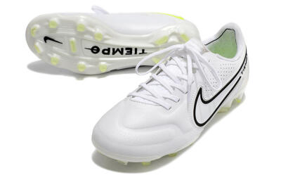 Nike Tiempo Legend 9 Elite FG Football Boots - White/Black/Yellow