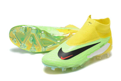 Nike Phantom GX Elite DF FG Football Boots - Green/Yellow/Black