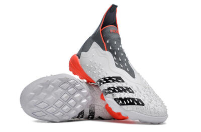Adidas Predator Freak+ TF Football Shoes - White/Grey/Red