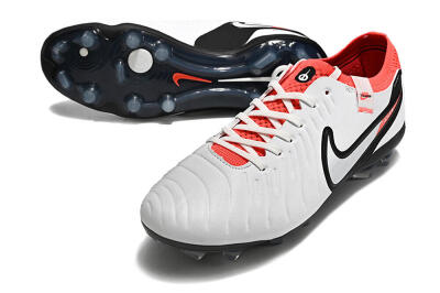 Nike Tiempo Legend 10 Elite FG Football Boots - White/Black/Red
